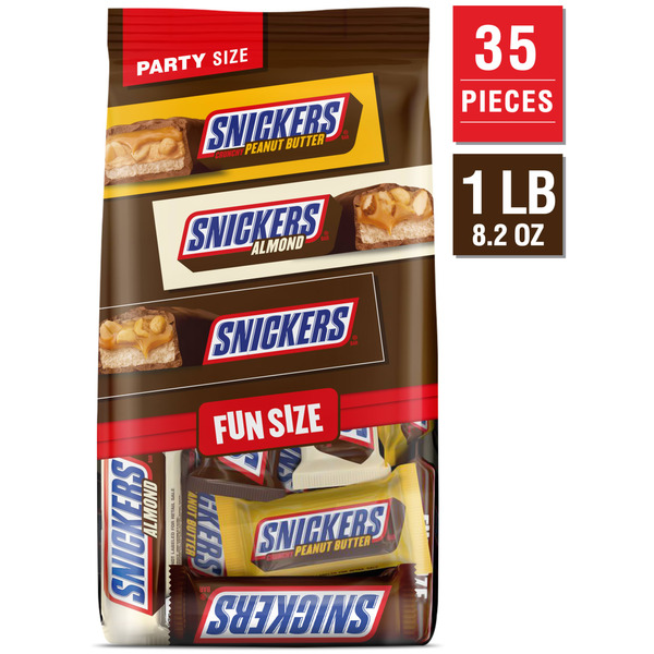 SNICKERS, TWIX, MILKY WAY & 3 MUSKETEERS Minis Milk Chocolate Bars Party Size Bulk