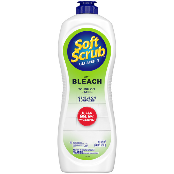 Soft Scrub Antibacterial Cleaner with Bleach Surface Cleanser, 24 Fluid Ounces