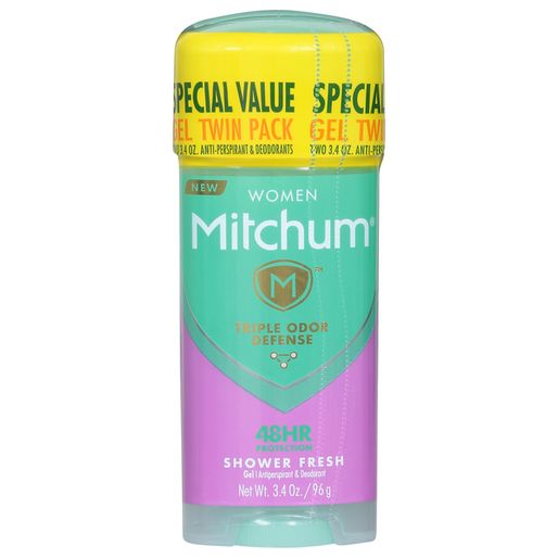 Mitchum Antiperspirant &amp; Deodorant, Shower Fresh, Women, Gel, Twin Pack (2 6 oz)