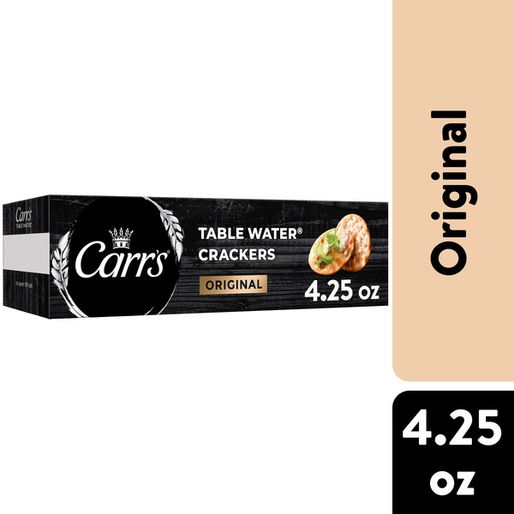 Carr's Original Table Water Crackers, Baked Snack Crackers, 4.25 oz (8 5 oz)