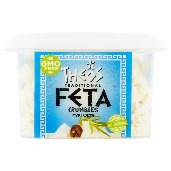 Theos Traditional Feta Cheese Crumbles (23827414 g) - Available at Mega Groceries on StoresGo