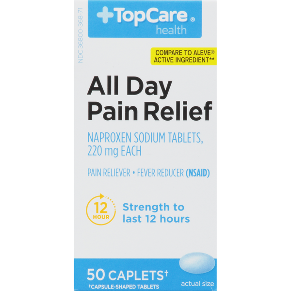 TopCare Arthritis Pain 650mg Caplets (50 ct)