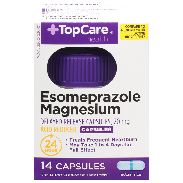 TopCare Esomeprazole Magnesium, 20 mg, Capsules (0 ct)