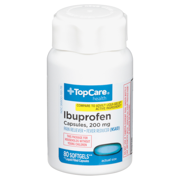 TopCare Ibuprofen Liquid Softgels 200mg