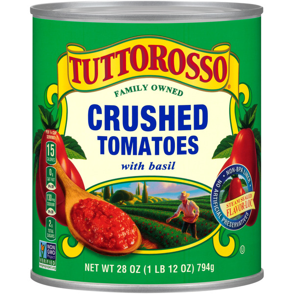 Tuttorosso Crushed Tomatoes with Basil (28 oz)