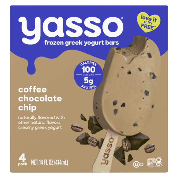 Yasso Frozen Greek Yogurt Bars Coffee Chocolate Chip Bars (3 5 fl oz)