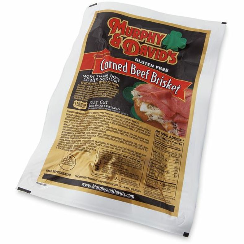 Murphy & David's Flat Cut Lower Sodium Usda Choice Corned Beef Brisket