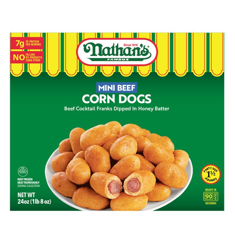 Nathan’s Famous Mini Beef Corn Dogs