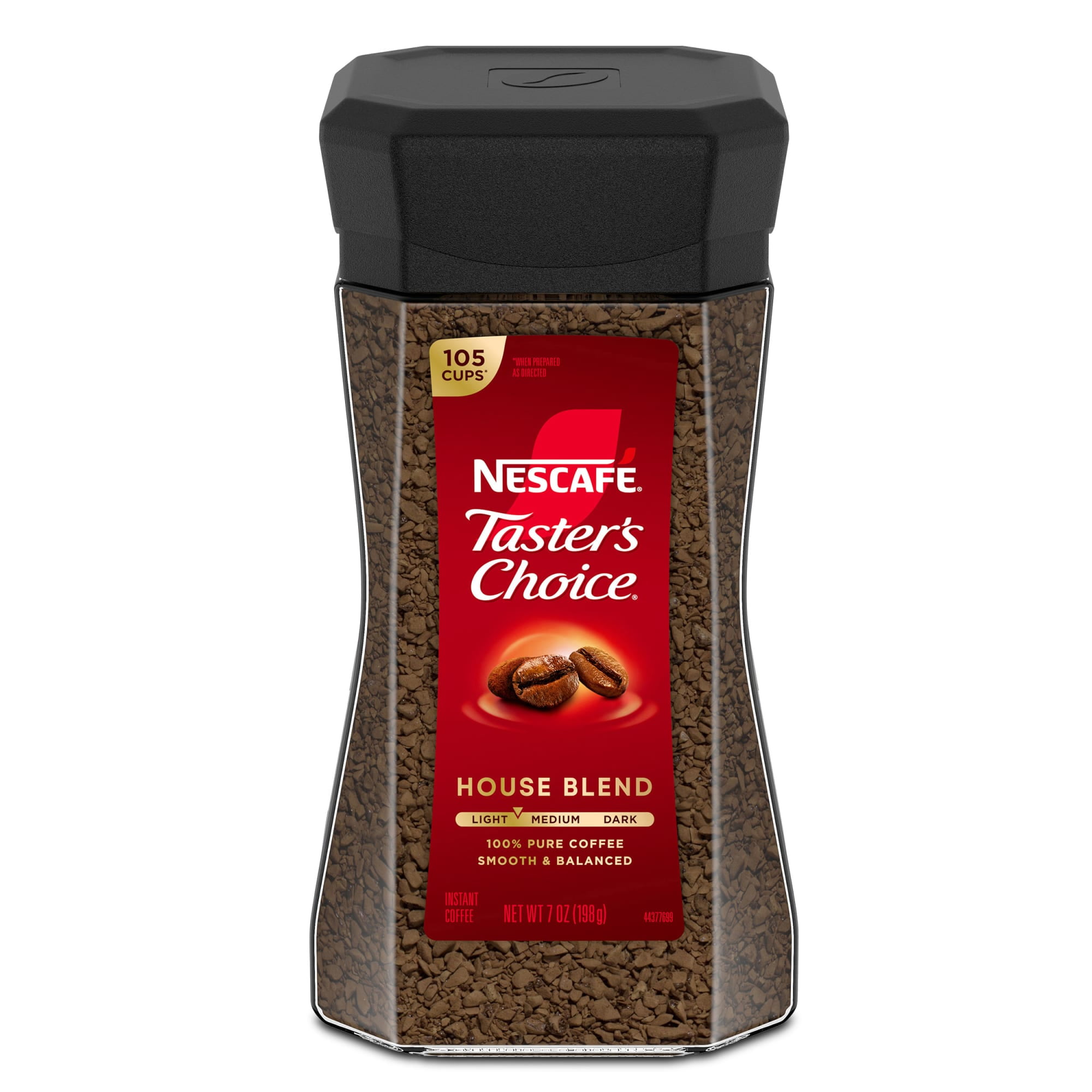 NESCAF Taster's Choice House Blend, Light Medium Roast Instant Coffee, 7 oz, 1 Jar