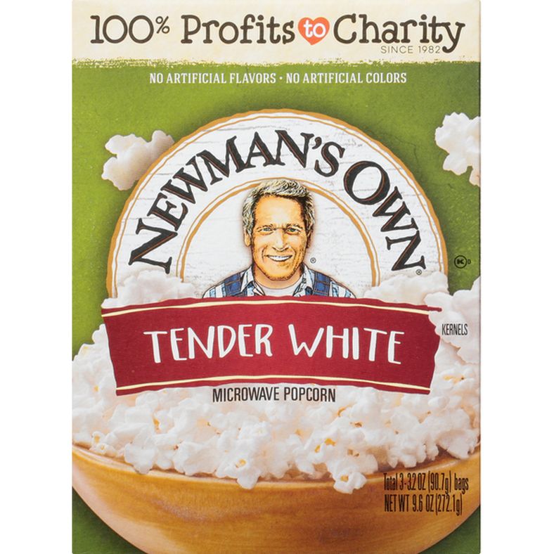 Newman's Own Tender White Microwaveable Popcorn