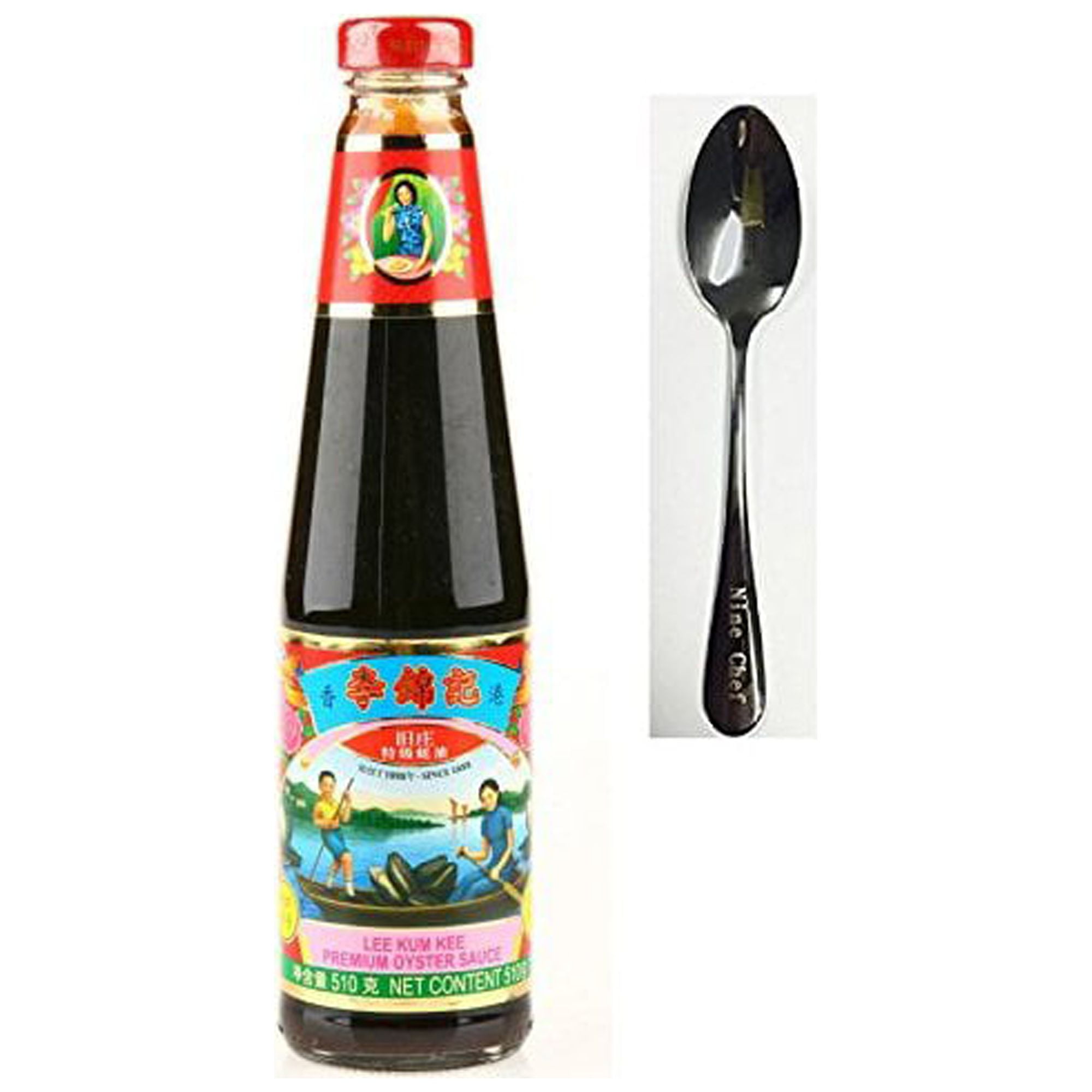 NineChef Bundle - Lee Kum Kee Premium Oyster Sauce 18 Oz(30 Bottle) + 1 NineChef Brand ChopStick