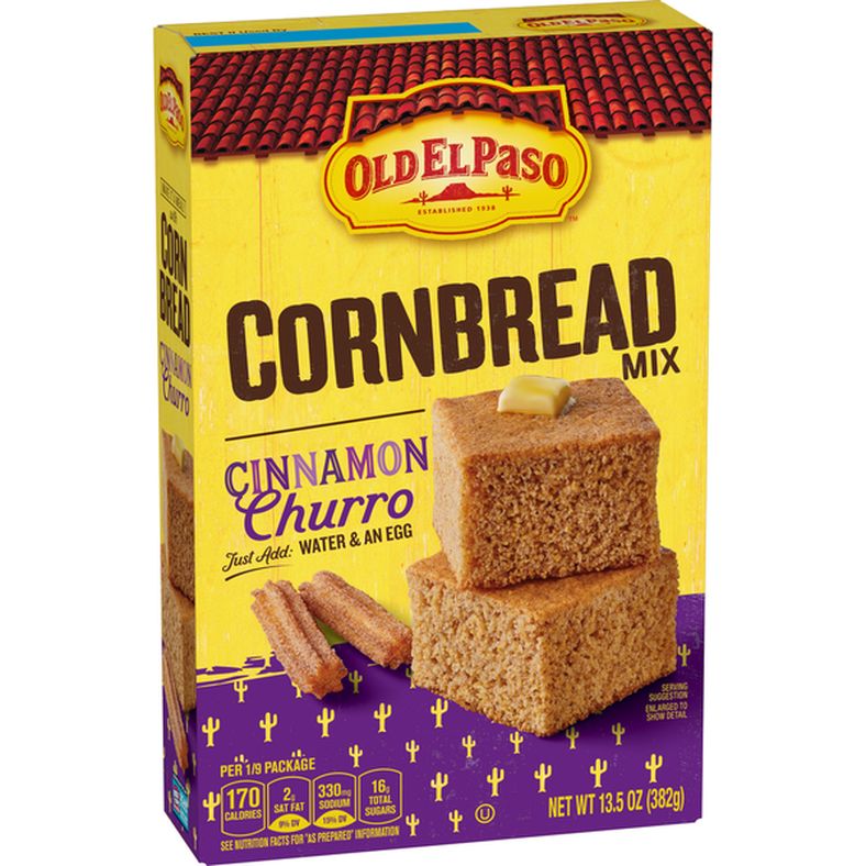 Old El Paso Cinnamon Churro Cornbread Baking Mix