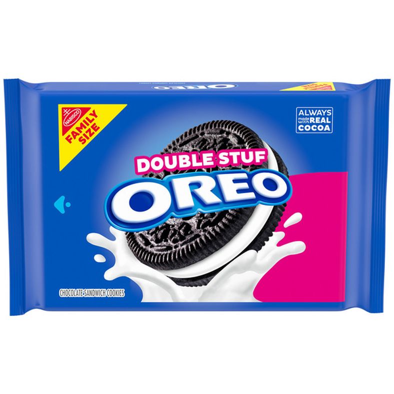 Oreo Double Stuf Chocolate Sandwich Cookies, Family Size 18.71 oz