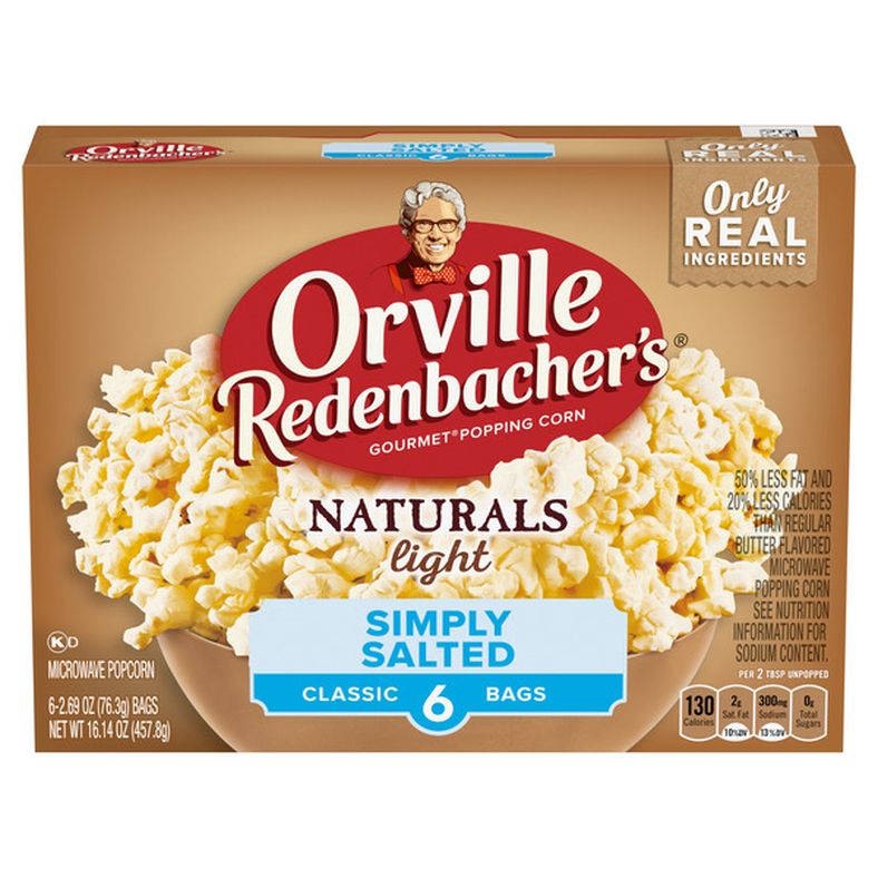 Orville Redenbacher's Naturals Light Simply Salted Microwave Popcorn, Microwave Popcorn