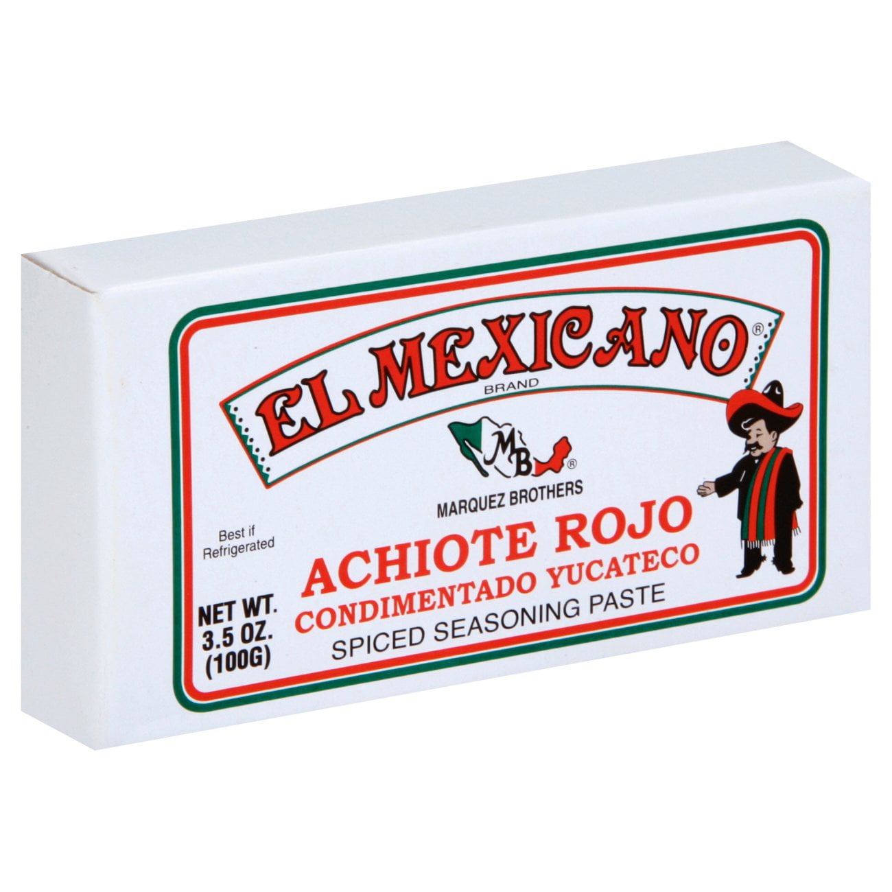 Pack of 4 El Mexicano Achiote Rojo Spiced Seasoning Paste - 3.5 oz - Package may vary