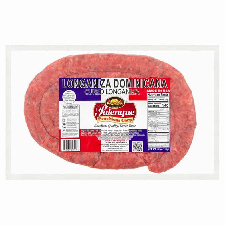 Palenque Provisions Corp Cured Longaniza