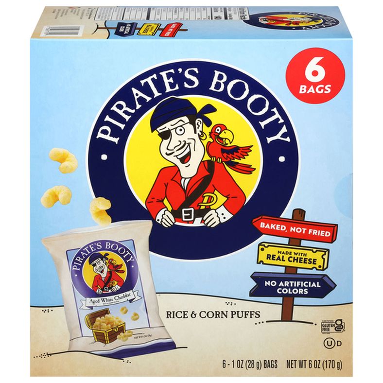 Pirate's Booty Aged White Cheddar Rice & Corn Puffs