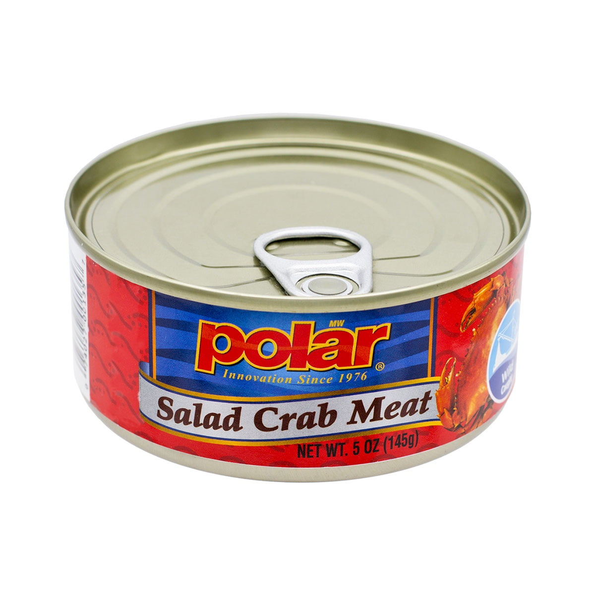 Polar Salad Crabmeat, 5 oz Can Wild-Caught Real Crab Meat for Salads, Pasta & Seafood Recipes