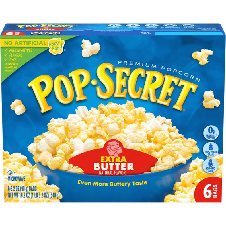 Pop Secret Extra Butter Microwave Popcorn