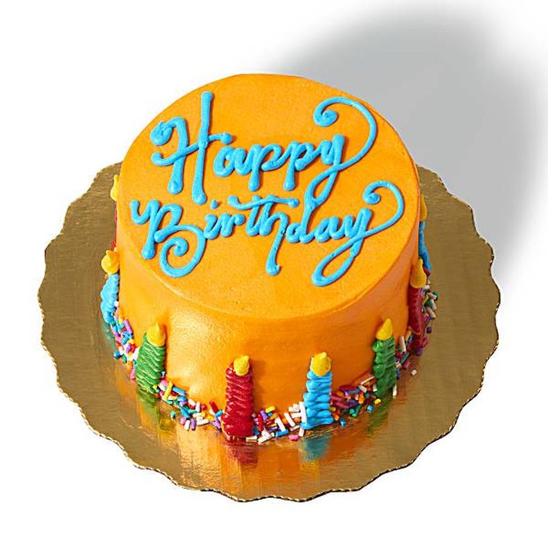 Publix Bakery Colorful Birthday Candles 5-inch Mini Cake