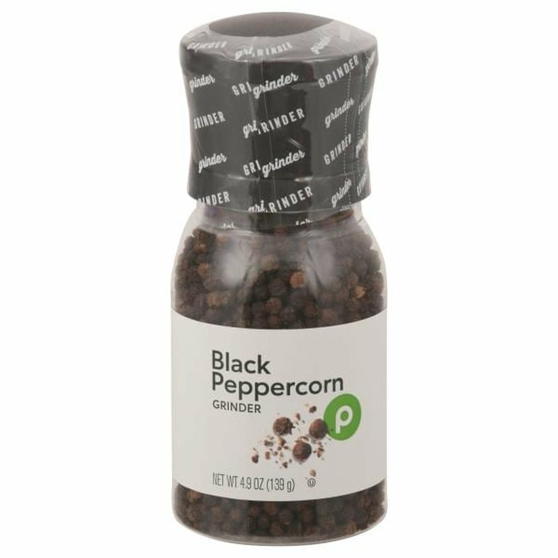 Publix Black Peppercorn, Grinder