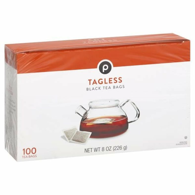 Publix Black Tea Bags, Tagless