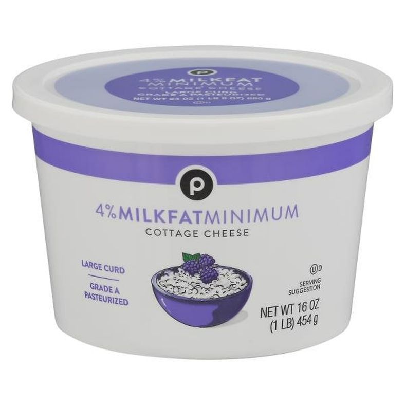 Publix Cottage Cheese, Large Curd, 4% Milkfat Minimum