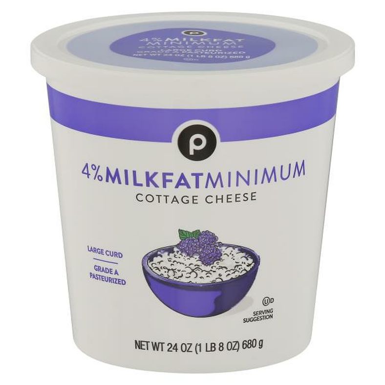 Publix Cottage Cheese, Large Curd, 4% Milkfat Minimum