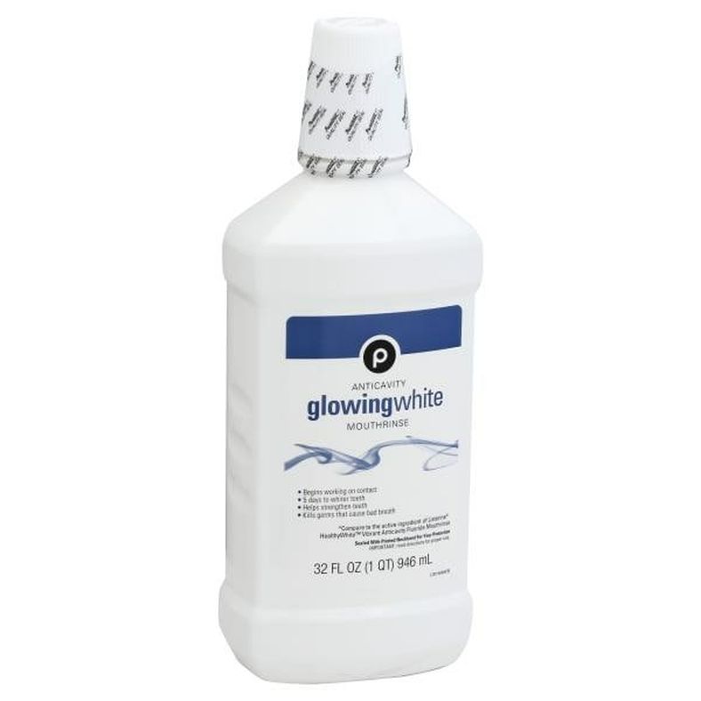 Publix Mouth Rinse, Anticavity, Glowing White
