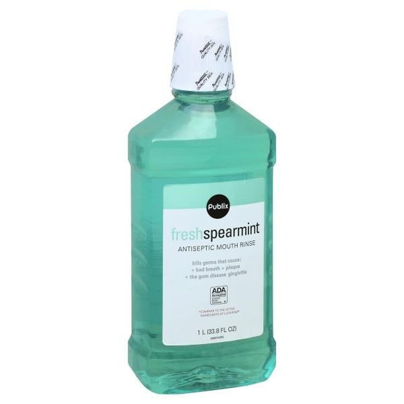 Publix Mouth Rinse, Antiseptic, Fresh Spearmint