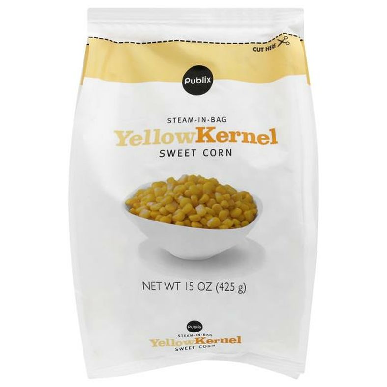 Publix Sweet Corn, Yellow Kernel, Steam-In-Bag