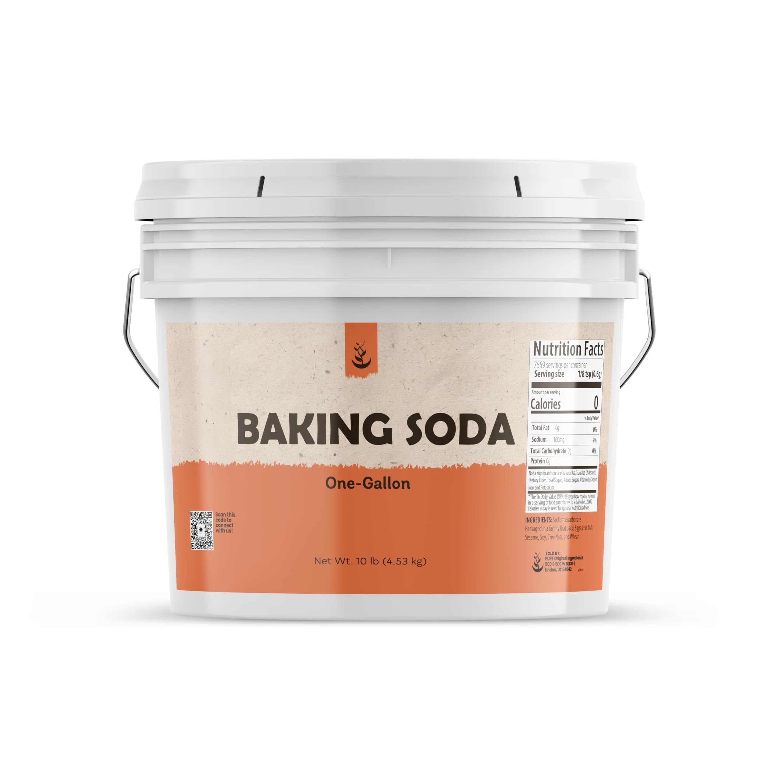 Pure Original Ingredients Baking Soda 1 Gallon, Cooking, Baking, Cleaning