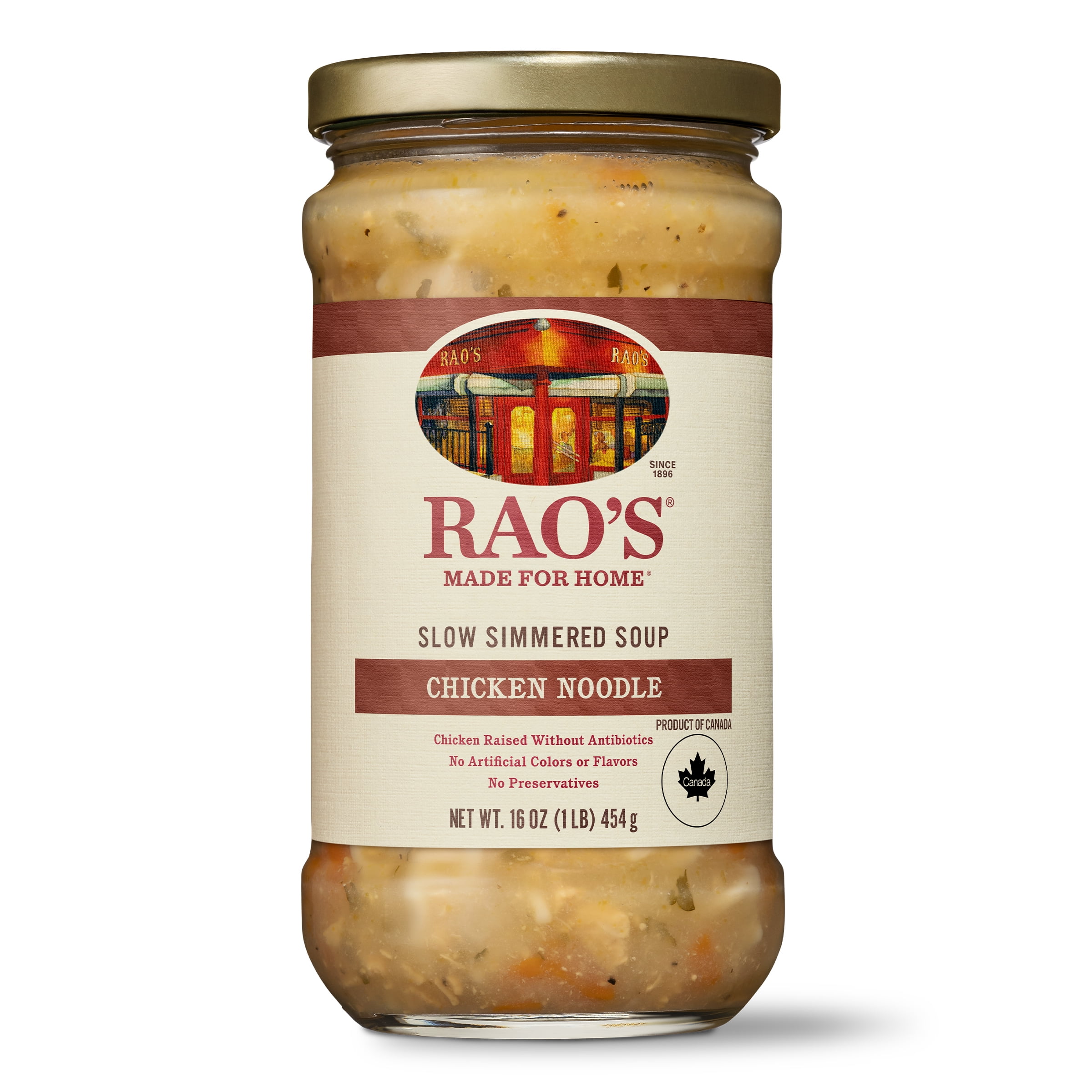 Rao's Made for Home Chicken Noodle Soup, Quick Ready to Eat Chicken Soup, No Preservatives, 16 oz