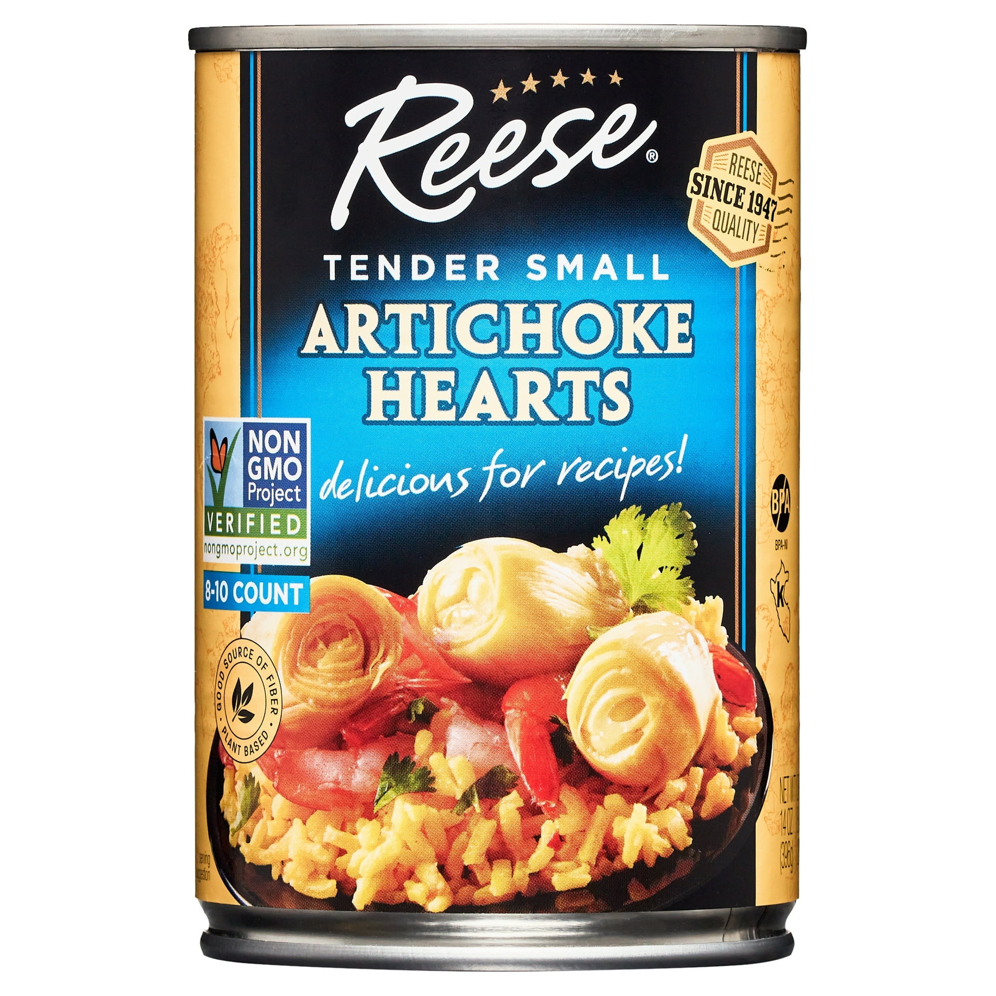 Reese Tender Small Artichoke Hearts, 14 oz (Pack of 2)