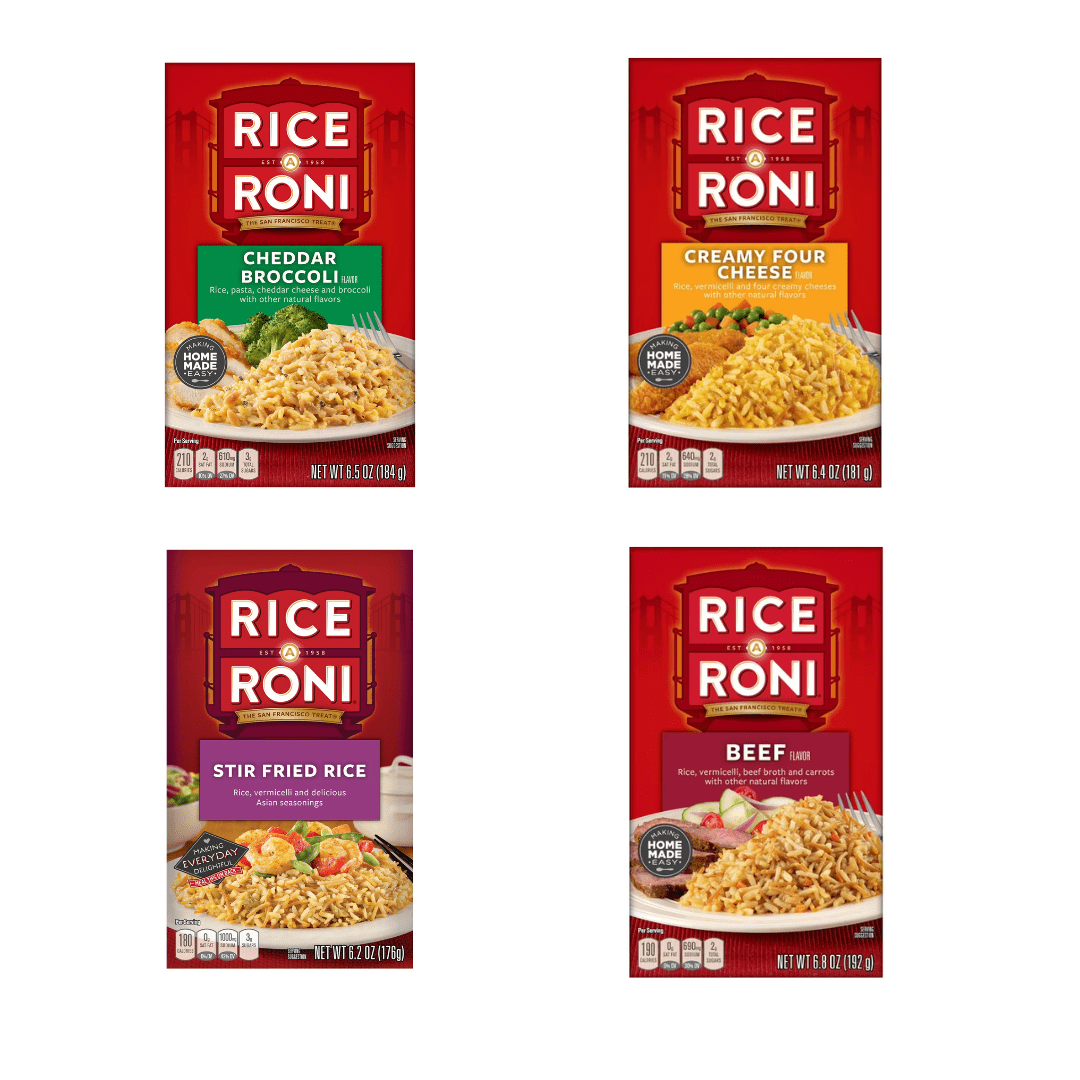 Rice-A-Roni Ultimate Variety Box  8 Delicious Flavors in One Set