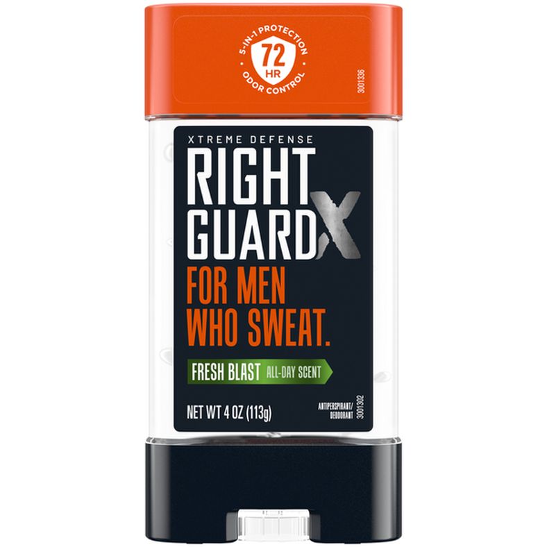 Right Guard Xtreme Defense Fresh Blast Antiperspirant Clear Gel