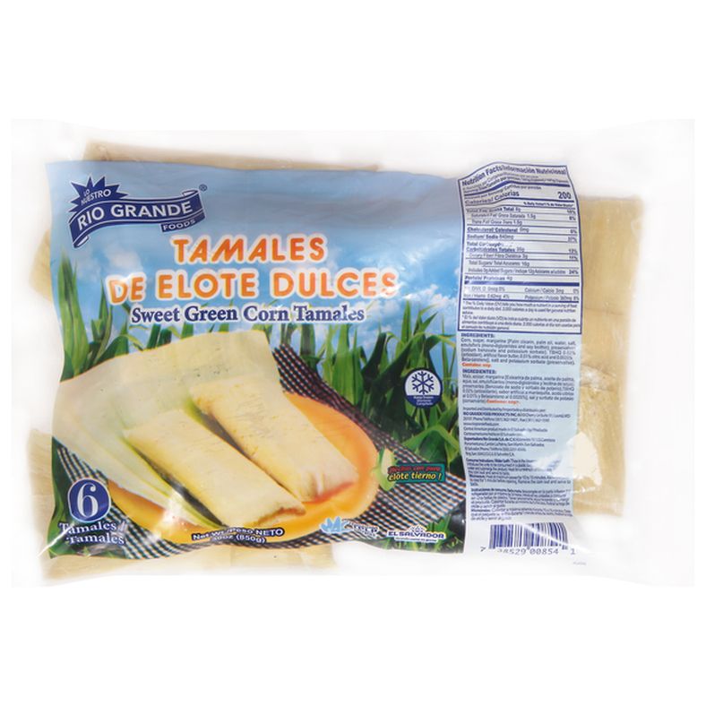 Rio Grande Foods Tamales, Sweet Green Corn