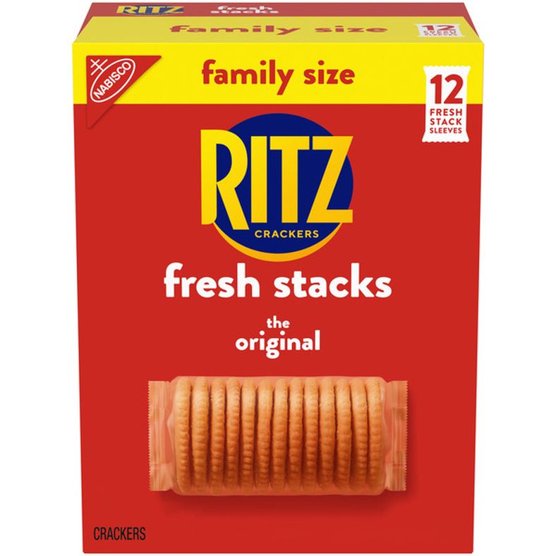 Ritz Fresh Stacks Original Crackers, Travel Snacks, Family Size, Multi Snack Packs 18 oz