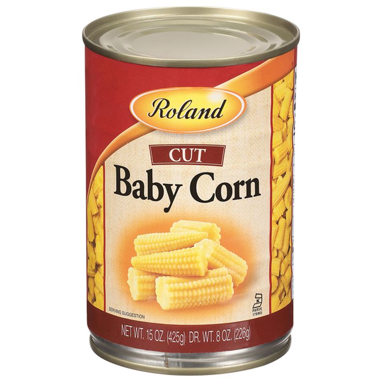 Roland Foods Baby Corn, Cut