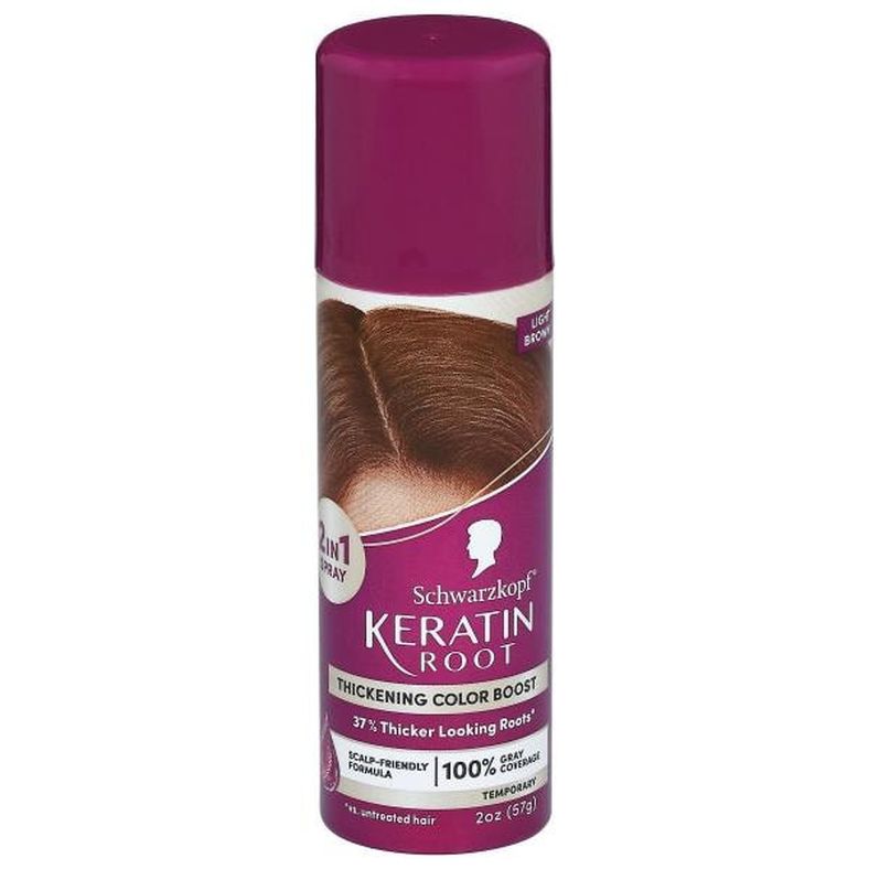 Schwarzkopf Root Temporary Hair Color Spray, Light Brown