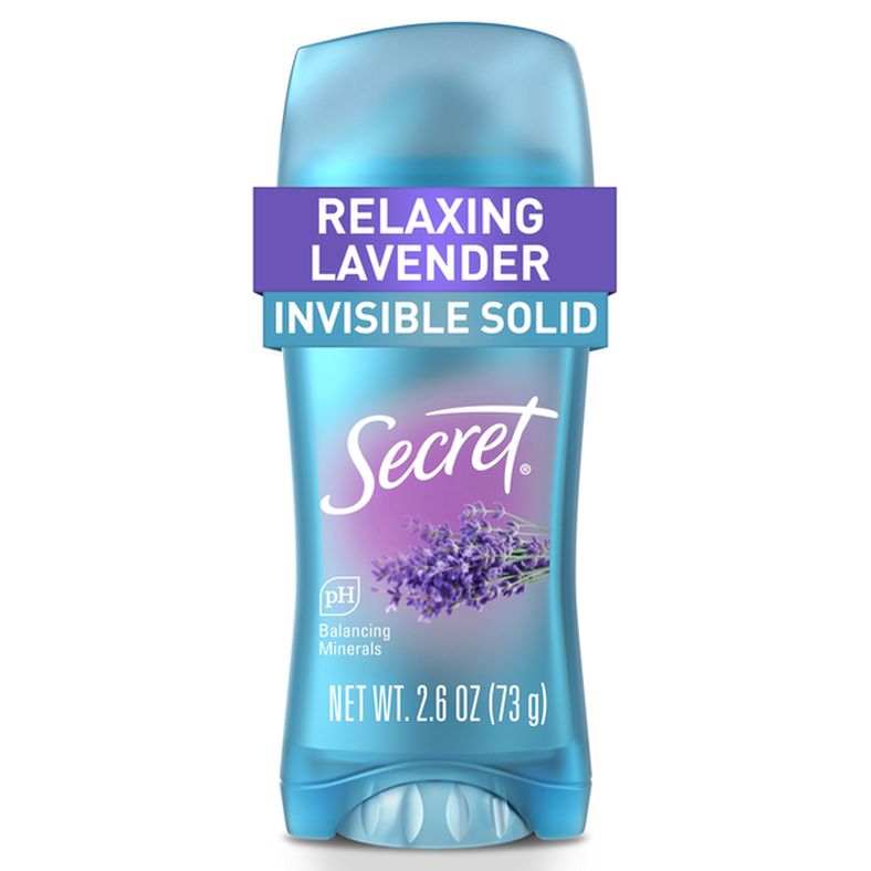 Secret Fresh Invisible Solid Antiperspirant and Deodorant, Lavender Scent