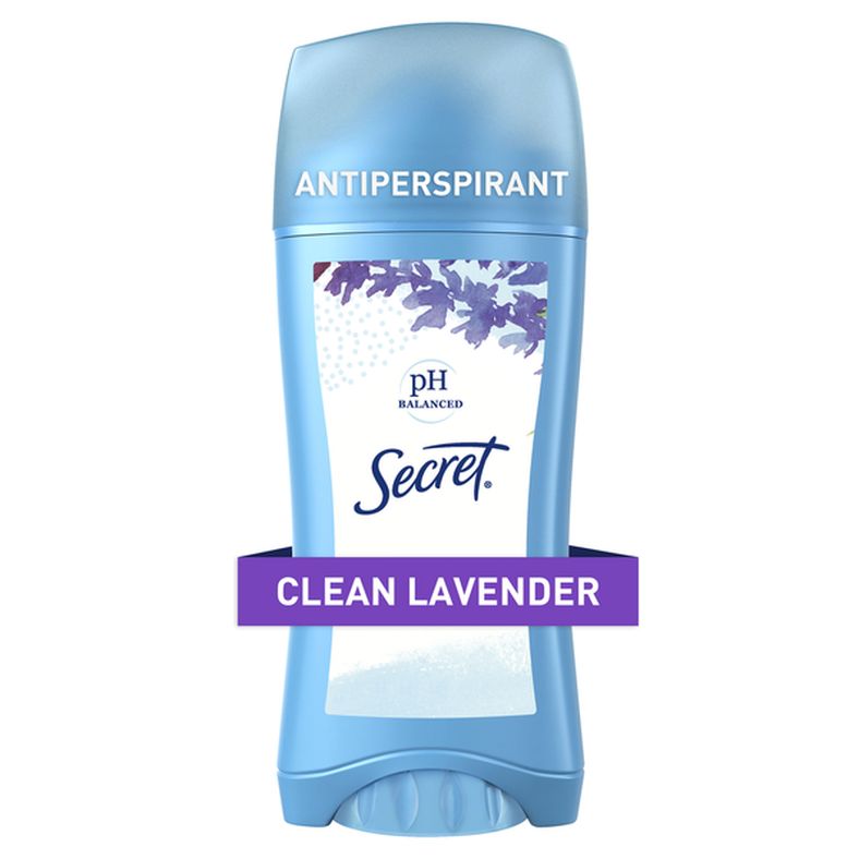 Secret Invisible Solid Antiperspirant and Deodorant, Clean Lavender