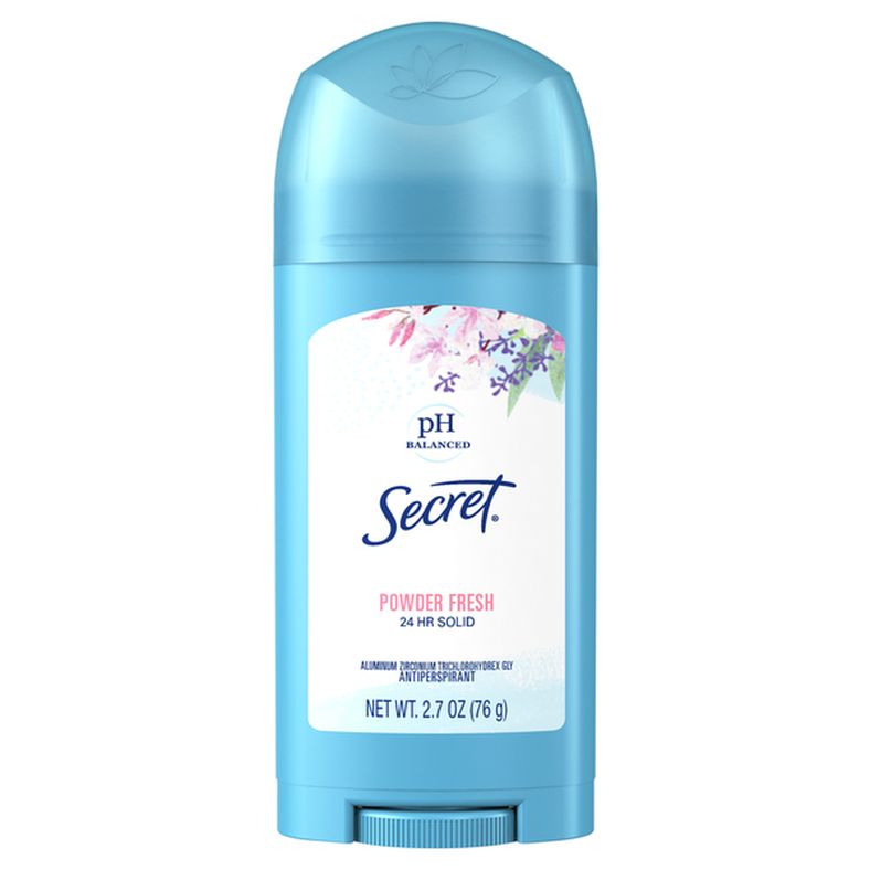 Secret Wide Solid Antiperspirant and Deodorant, Powder Fresh