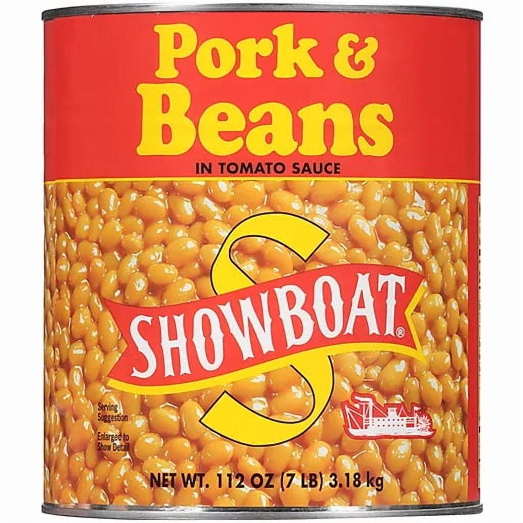 Showboat Pork & Beans in Tomato Sauce, 112 oz - Available at Good Kitchen Market on StoresGo
