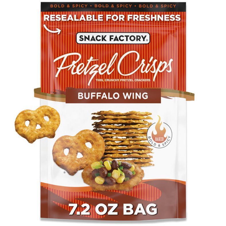 Snack Factory  Buffalo Wing Pretzel Crisps - Available at Bravo Supermarkets on StoresGo
