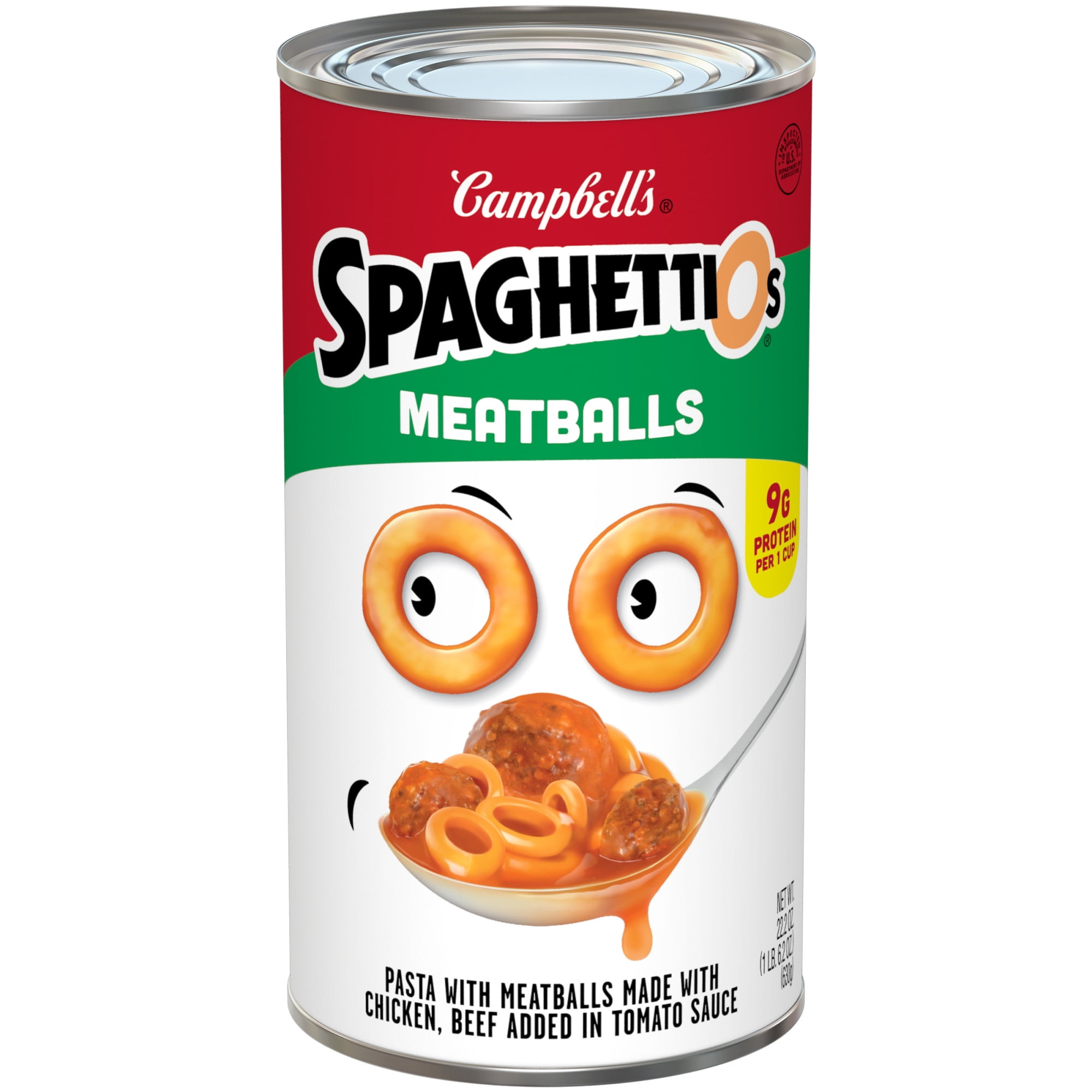 SpaghettiOs Canned Pasta with Meatballs, 22.2 oz Can - Available at Good Kitchen Market on StoresGo