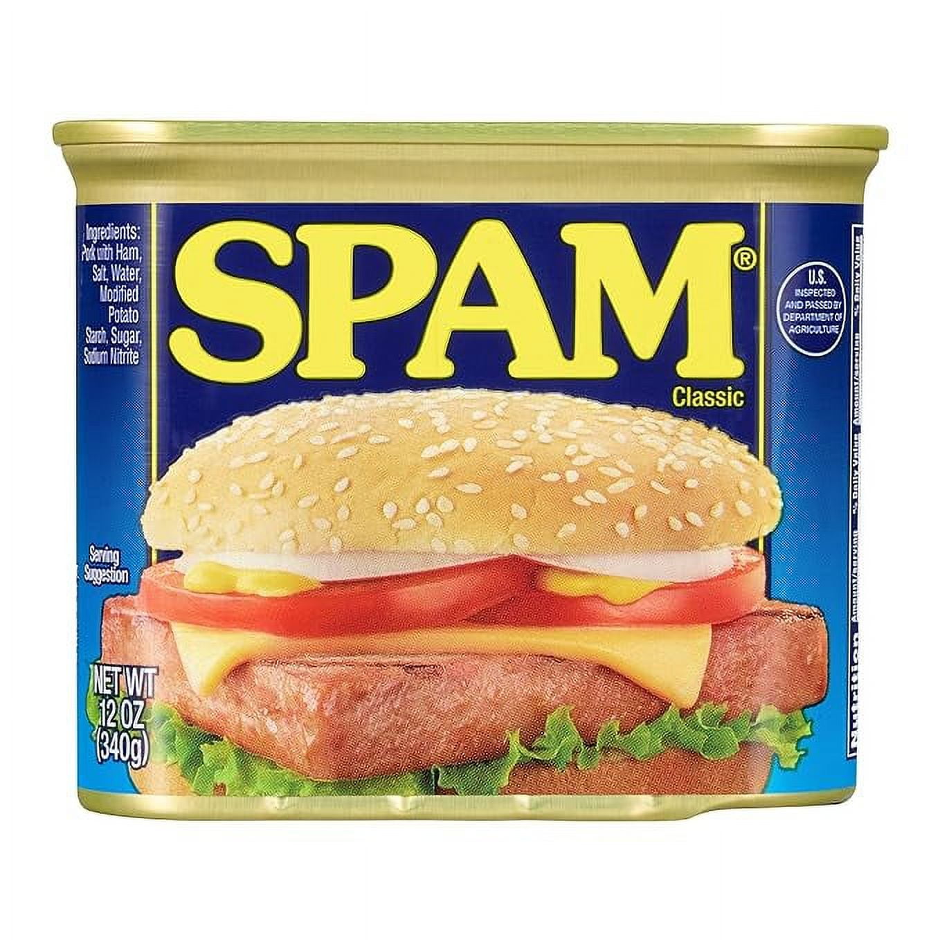 Spam Classic Canned Meat 12 Oz , 6 Pack