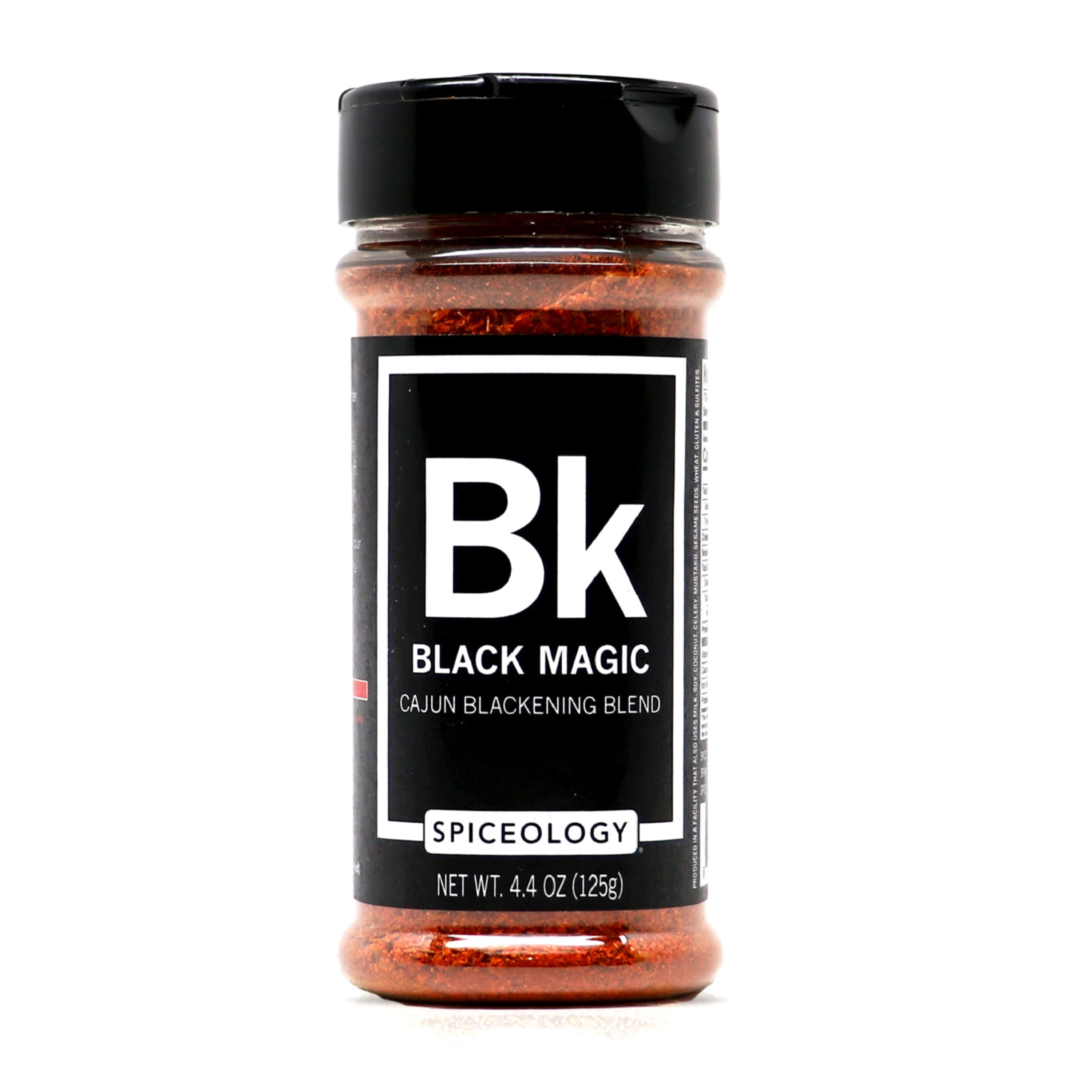 Spiceology Black Magic Cajun Seasoning Blend, 4.4 oz Bottle