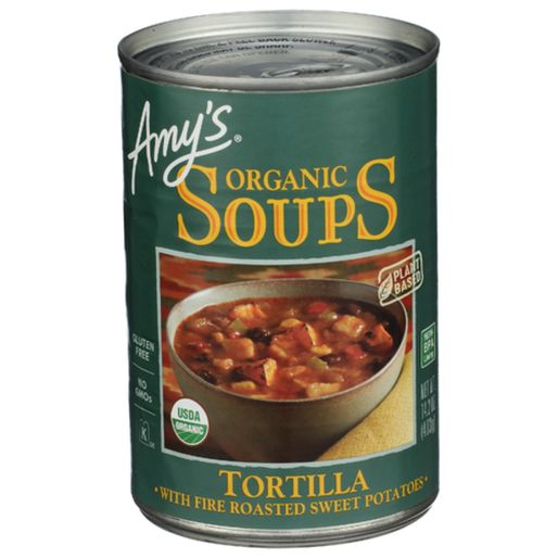 Amy's Kitchen Organic Tortilla Soup With Fire Roasted Sweet Potatoes - Available at Green Garden Foods on StoresGo