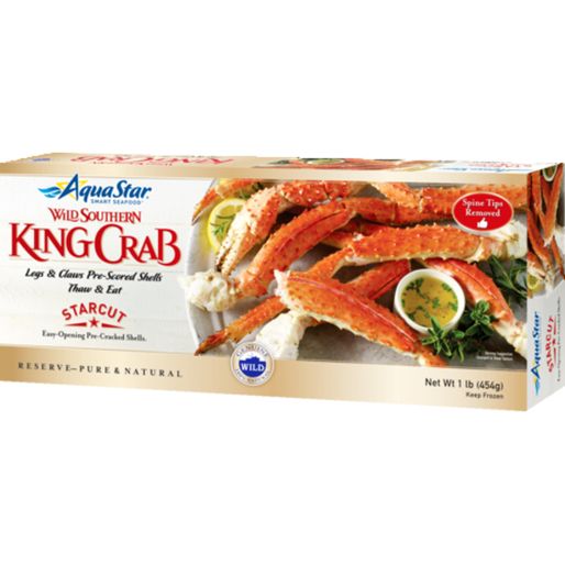Aqua Star Wild-Caught Southern King Crab Legs And Claws Pre-Scored Shells